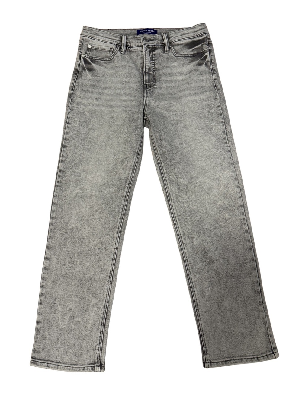Scotch & Soda Mineral Grey Straight Leg Jeans